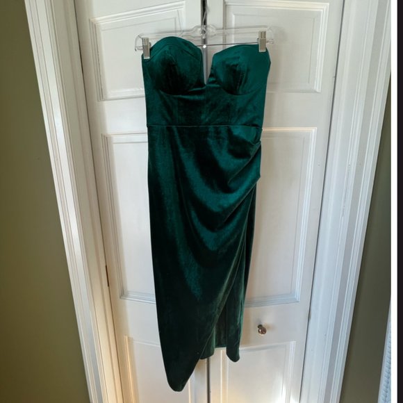 YUMI KIM SHEATH DRESS GREEN - Picture 1 of 5